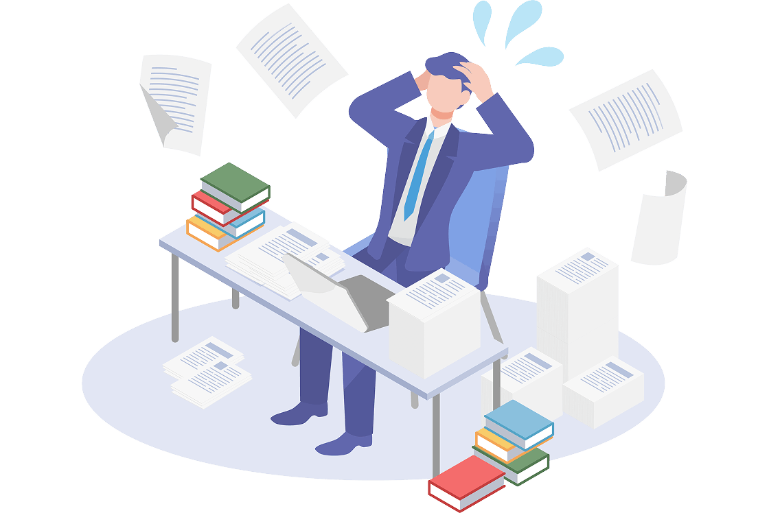 お悩みイラスト