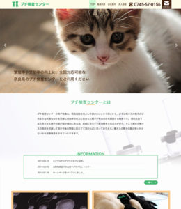 プチ検査センター様 サイト作成